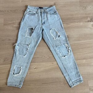 Distressed Light Blue Women's Jeans